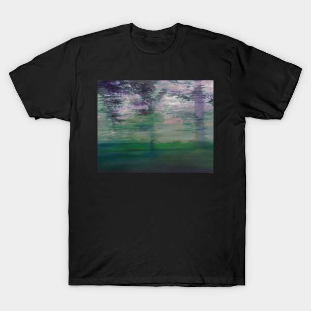 Speeding Right Past The Flowers T-Shirt by Dan Teo